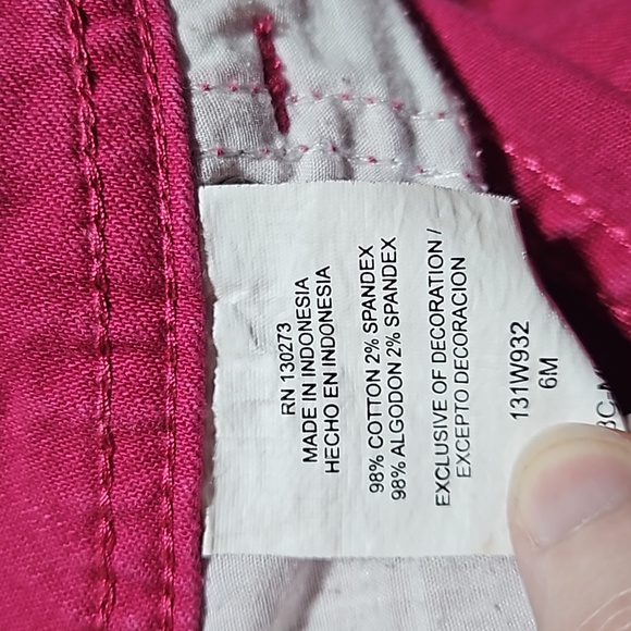 Riders by Lee hot pink denim capri - Picture 5 of 5